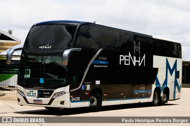 Empresa de Ônibus Nossa Senhora da Penha 64035 na cidade de Curitiba, Paraná, Brasil, por Paulo Henrique Pereira Borges. Número da foto: #12664359.