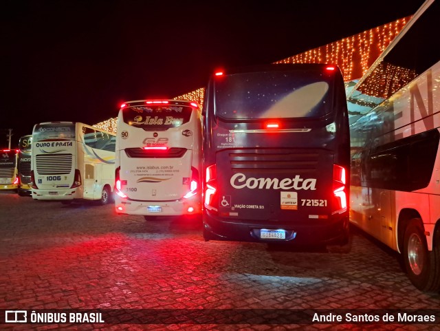 Viação Cometa 721521 na cidade de Registro, São Paulo, Brasil, por Andre Santos de Moraes. Número da foto: #12662650.
