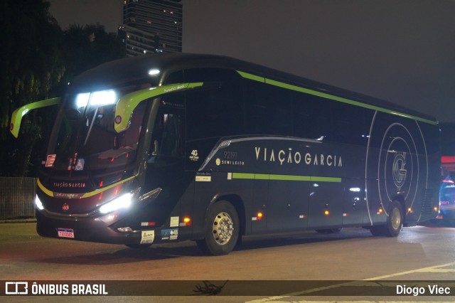 Viação Garcia 92191 na cidade de Curitiba, Paraná, Brasil, por Diogo Viec. Número da foto: #12662986.