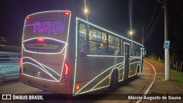 Turin Transportes 2330 na cidade de Ouro Branco, Minas Gerais, Brasil, por Márcio Augusto de Sousa. Número da foto: #12664419.