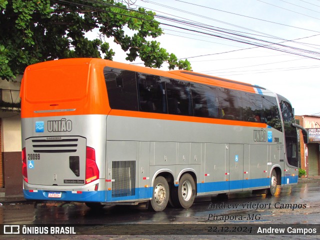 Expresso União 20099 na cidade de Pirapora, Minas Gerais, Brasil, por Andrew Campos. Número da foto: #12664545.