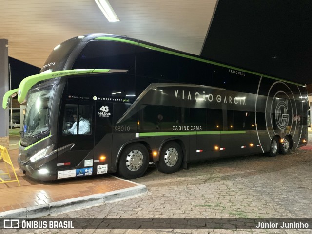 Viação Garcia 98010 na cidade de Santa Cruz do Rio Pardo, São Paulo, Brasil, por Júnior Juninho. Número da foto: #12663152.