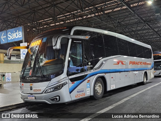 Viação Piracicabana 452406 na cidade de Bauru, São Paulo, Brasil, por Lucas Adriano Bernardino. Número da foto: #12663074.