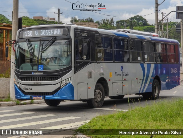 Viação Cidade de Caieiras 00454 na cidade de Franco da Rocha, São Paulo, Brasil, por Henrique Alves de Paula Silva. Número da foto: #12665913.
