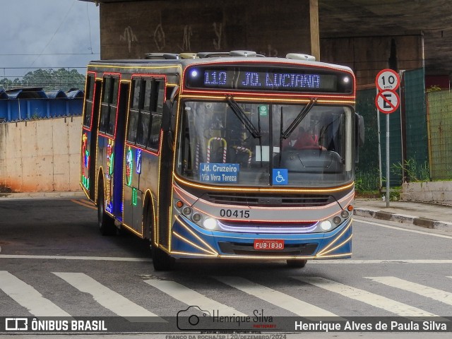 Viação Cidade de Caieiras 00415 na cidade de Franco da Rocha, São Paulo, Brasil, por Henrique Alves de Paula Silva. Número da foto: #12665912.