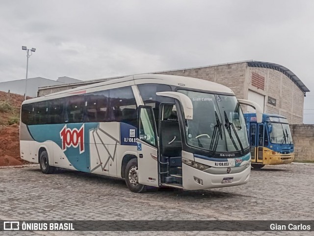 Auto Viação 1001 RJ 108.853 na cidade de Bom Jesus do Norte, Espírito Santo, Brasil, por Gian Carlos. Número da foto: #12665045.