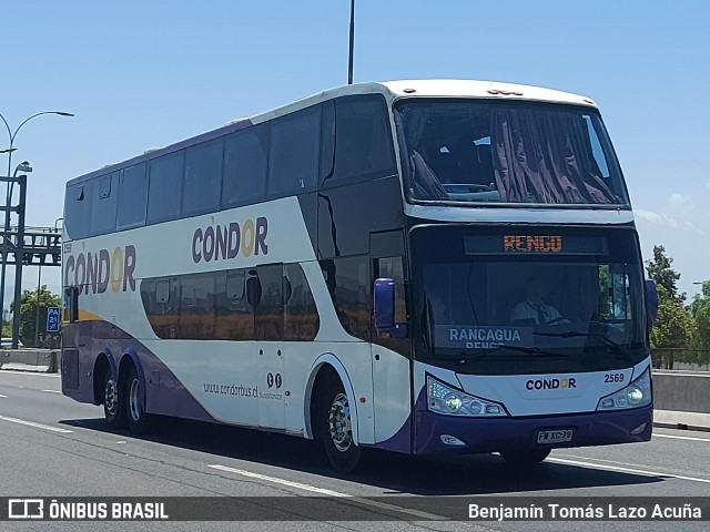 Condorbus 2569 na cidade de Cerrillos, Santiago, Metropolitana de Santiago, Chile, por Benjamín Tomás Lazo Acuña. Número da foto: #12668038.