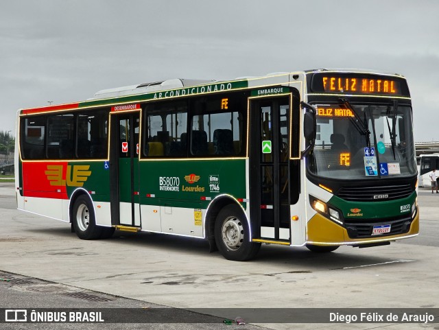 Viação Nossa Senhora de Lourdes B58070 na cidade de Rio de Janeiro, Rio de Janeiro, Brasil, por Diego Félix de Araujo. Número da foto: #12666901.