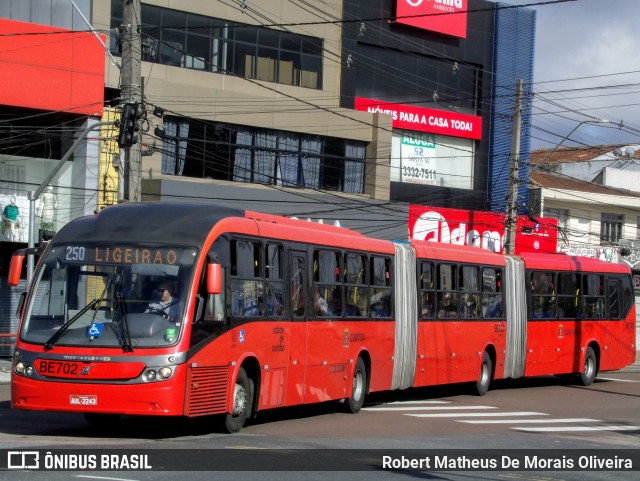 Transporte Coletivo Glória BE702 na cidade de Curitiba, Paraná, Brasil, por Robert Matheus De Morais Oliveira. Número da foto: #12665685.
