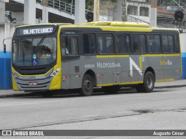 Viação Nilopolitana RJ 123.015 na cidade de Nilópolis, Rio de Janeiro, Brasil, por Augusto César. Número da foto: #12666379.