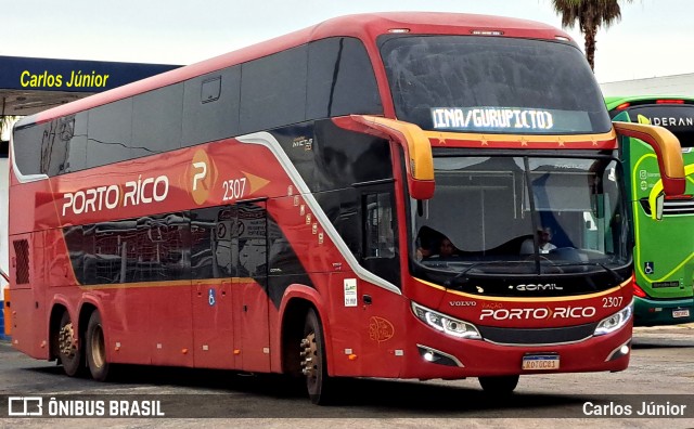 Auto Viação Porto Rico 2307 na cidade de Goiânia, Goiás, Brasil, por Carlos Júnior. Número da foto: #12666122.