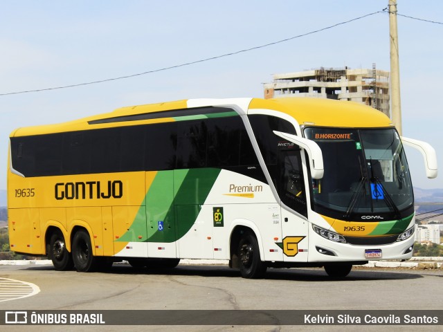 Empresa Gontijo de Transportes 19635 na cidade de Varginha, Minas Gerais, Brasil, por Kelvin Silva Caovila Santos. Número da foto: #12667906.