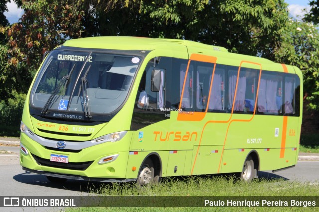 Tursan - Turismo Santo André 836 na cidade de Resende, Rio de Janeiro, Brasil, por Paulo Henrique Pereira Borges. Número da foto: #12667661.