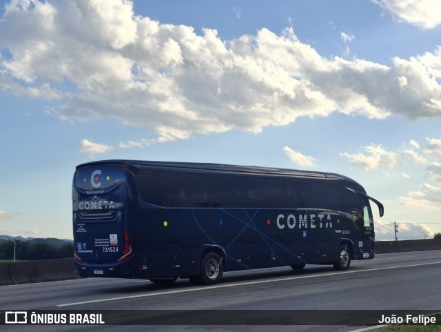 Viação Cometa 724524 na cidade de Lorena, São Paulo, Brasil, por João Felipe. Número da foto: #12665844.