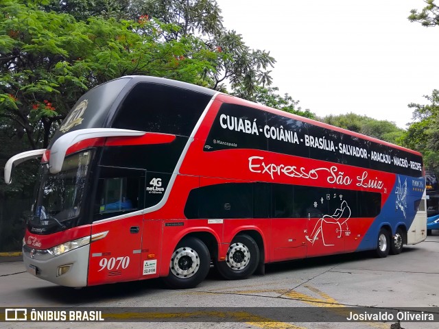 Expresso São Luiz 9070 na cidade de São Paulo, São Paulo, Brasil, por Josivaldo Oliveira. Número da foto: #12665594.