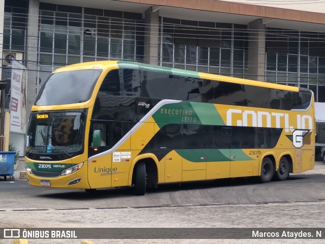 Empresa Gontijo de Transportes 23075 na cidade de Cachoeiro de Itapemirim, Espírito Santo, Brasil, por Marcos Ataydes. N. Número da foto: #12665789.