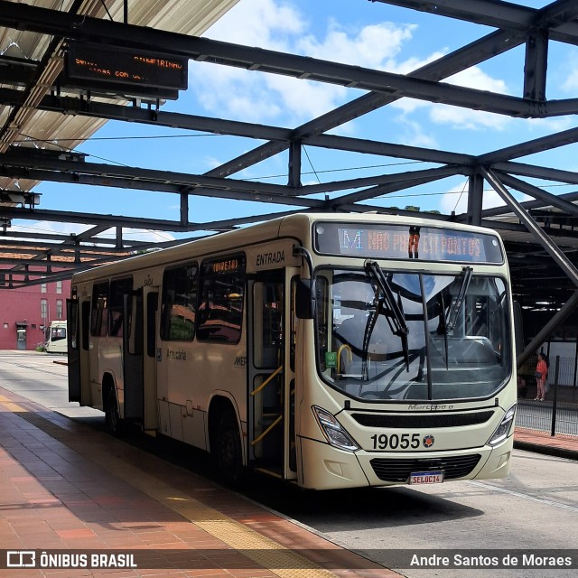Araucária Transportes Coletivos 19055 na cidade de Curitiba, Paraná, Brasil, por Andre Santos de Moraes. Número da foto: #12664995.