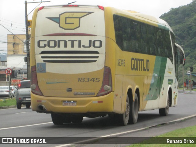 Empresa Gontijo de Transportes 18345 na cidade de Juiz de Fora, Minas Gerais, Brasil, por Renato Brito. Número da foto: #12666496.