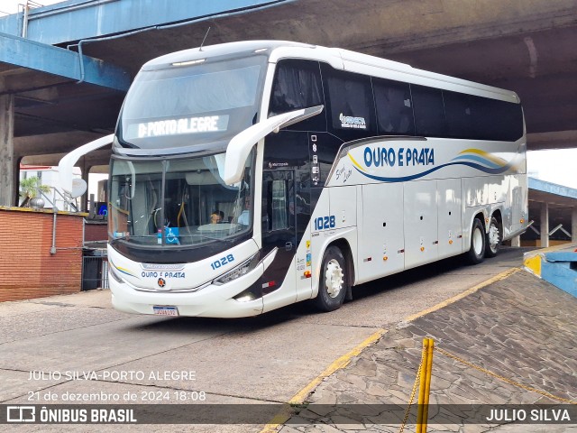 Viação Ouro e Prata 1028 na cidade de Porto Alegre, Rio Grande do Sul, Brasil, por JULIO SILVA. Número da foto: #12667566.