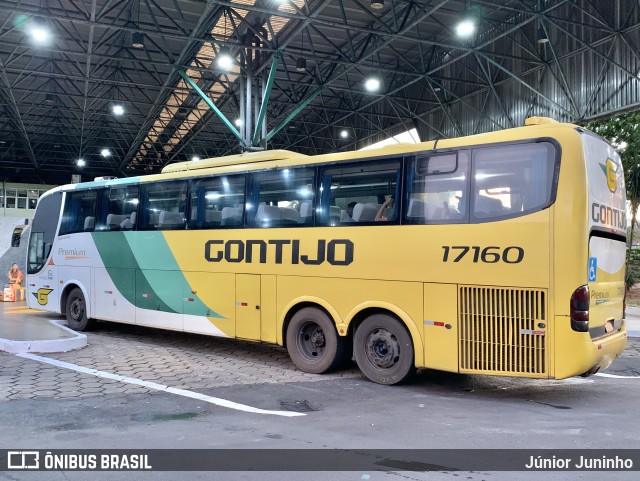 Empresa Gontijo de Transportes 17160 na cidade de Bauru, São Paulo, Brasil, por Júnior Juninho. Número da foto: #12669855.