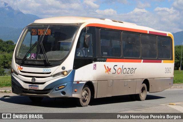 Solazer Transportes e Turismo 3060 na cidade de Resende, Rio de Janeiro, Brasil, por Paulo Henrique Pereira Borges. Número da foto: #12669199.