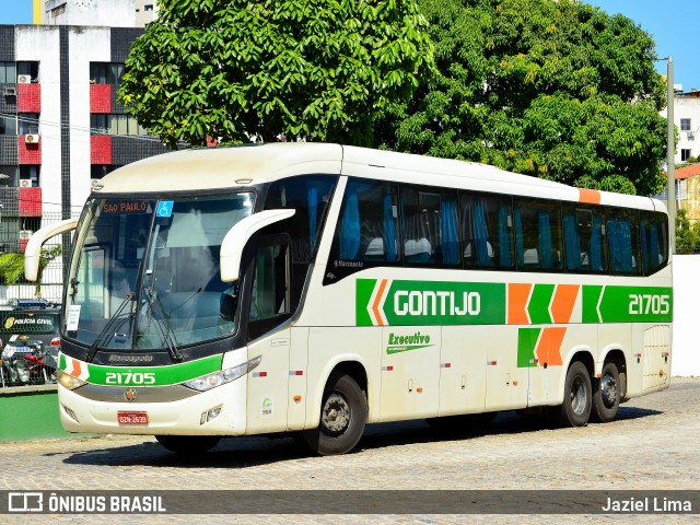 Empresa Gontijo de Transportes 21705 na cidade de Fortaleza, Ceará, Brasil, por Jaziel Lima. Número da foto: #12670899.