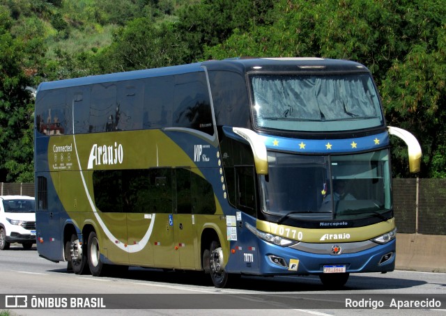Viação Araujo 70770 na cidade de Aparecida, São Paulo, Brasil, por Rodrigo  Aparecido. Número da foto: #12670215.