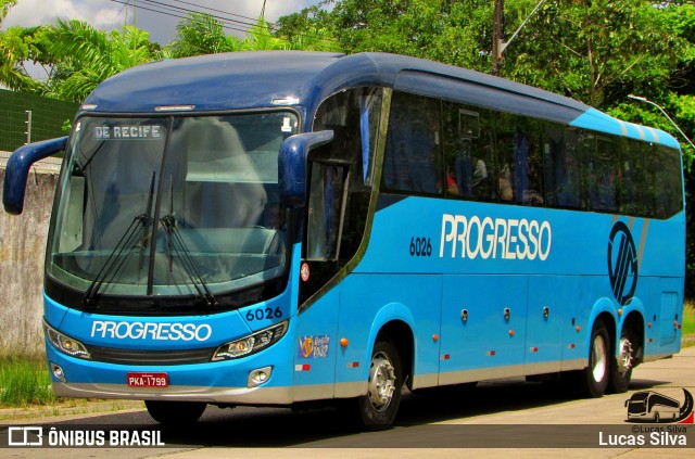 Auto Viação Progresso 6026 na cidade de Recife, Pernambuco, Brasil, por Lucas Silva. Número da foto: #12671354.