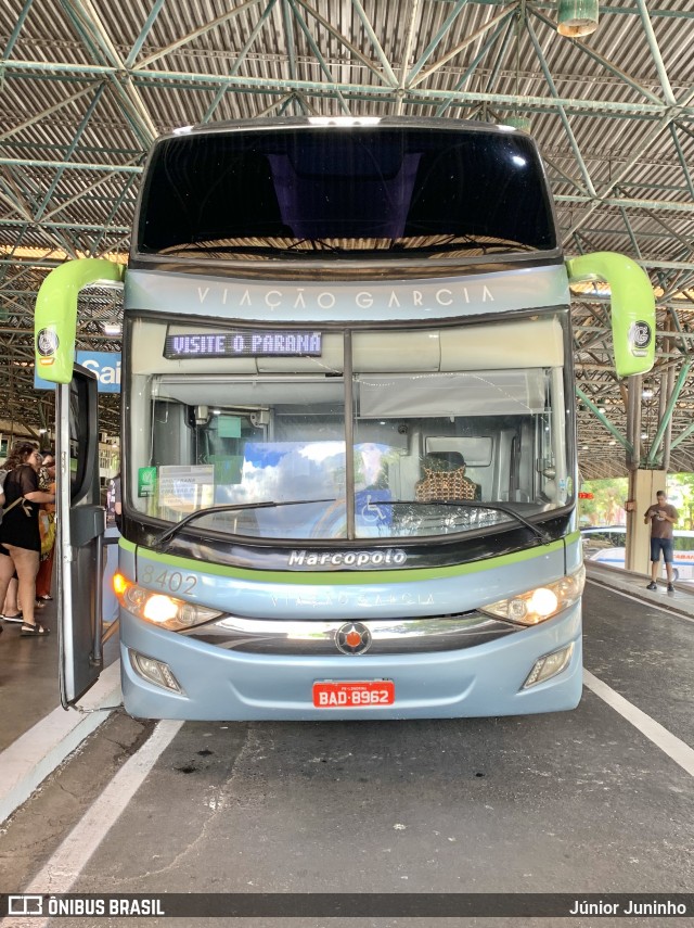 Viação Garcia 8402 na cidade de Bauru, São Paulo, Brasil, por Júnior Juninho. Número da foto: #12670086.