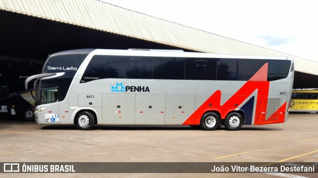 Empresa de Ônibus Nossa Senhora da Penha 6411 na cidade de Maringá, Paraná, Brasil, por João Vitor Bezerra Destefani. Número da foto: #12669738.