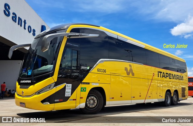 Viação Nova Itapemirim 60336 na cidade de Goiânia, Goiás, Brasil, por Carlos Júnior. Número da foto: #12670090.