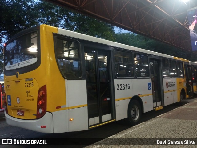 Viação Metrópole Paulista - Zona Leste 3 2316 na cidade de São Paulo, São Paulo, Brasil, por Davi Santos Silva. Número da foto: #12670429.