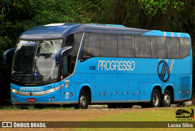 Auto Viação Progresso 6188 na cidade de Recife, Pernambuco, Brasil, por Lucas Silva. Número da foto: #12671329.