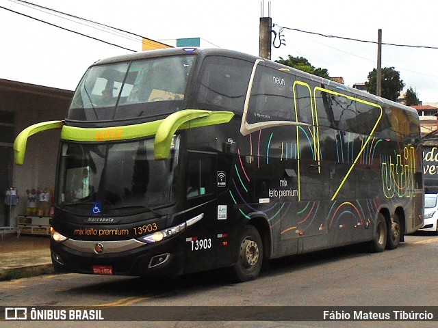 UTIL - União Transporte Interestadual de Luxo 13903 na cidade de Três Corações, Minas Gerais, Brasil, por Fábio Mateus Tibúrcio. Número da foto: #12671570.