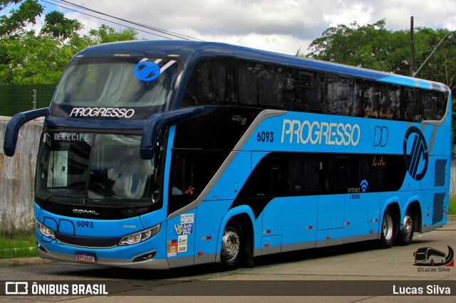 Auto Viação Progresso 6093 na cidade de Recife, Pernambuco, Brasil, por Lucas Silva. Número da foto: #12671317.