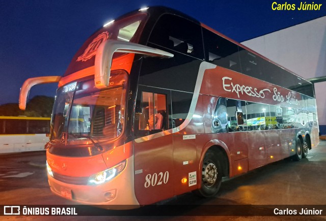 Expresso São Luiz 8020 na cidade de Goiânia, Goiás, Brasil, por Carlos Júnior. Número da foto: #12668124.