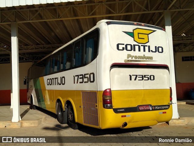 Empresa Gontijo de Transportes 17350 na cidade de São João Evangelista, Minas Gerais, Brasil, por Ronnie Damião. Número da foto: #12671592.
