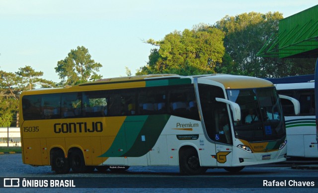 Empresa Gontijo de Transportes 15035 na cidade de Eunápolis, Bahia, Brasil, por Rafael Chaves. Número da foto: #12671229.