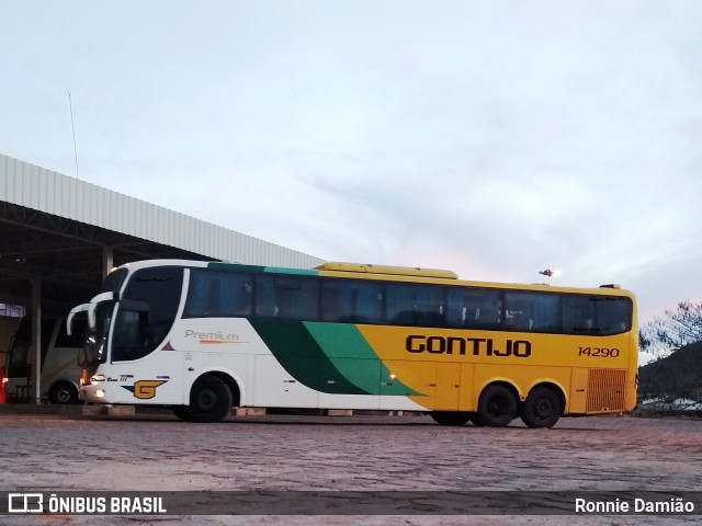 Empresa Gontijo de Transportes 14290 na cidade de São João Evangelista, Minas Gerais, Brasil, por Ronnie Damião. Número da foto: #12671779.