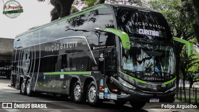 Viação Garcia 96020 na cidade de Curitiba, Paraná, Brasil, por Felipe Arguelho. Número da foto: #12671700.