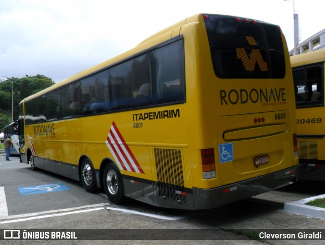 Viação Itapemirim 6801 na cidade de São Paulo, São Paulo, Brasil, por Cleverson Giraldi. Número da foto: #12674491.