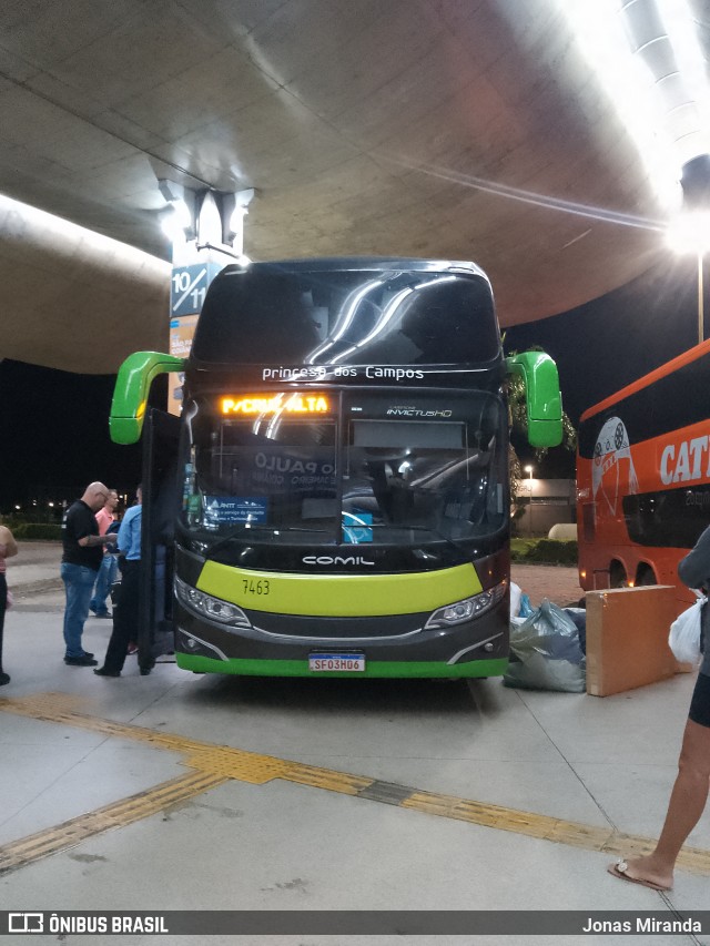 Expresso Princesa dos Campos 7463 na cidade de Uberlândia, Minas Gerais, Brasil, por Jonas Miranda. Número da foto: #12672989.