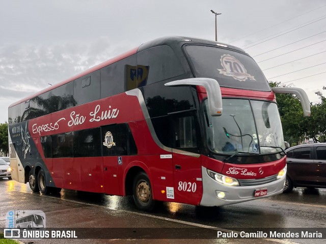 Expresso São Luiz 8020 na cidade de Riacho Fundo, Distrito Federal, Brasil, por Paulo Camillo Mendes Maria. Número da foto: #12672830.