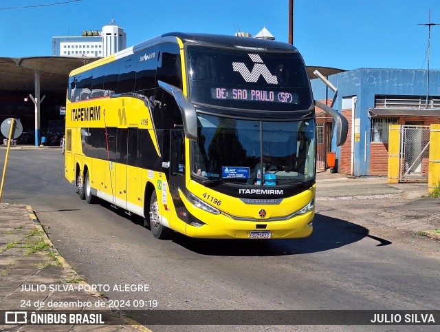 Viação Nova Itapemirim 41196 na cidade de Porto Alegre, Rio Grande do Sul, Brasil, por JULIO SILVA. Número da foto: #12674202.