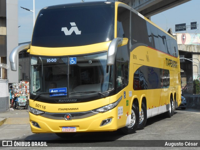 Viação Nova Itapemirim 50116 na cidade de Rio de Janeiro, Rio de Janeiro, Brasil, por Augusto César. Número da foto: #12673944.