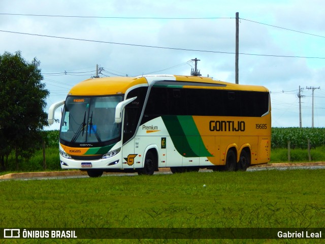 Empresa Gontijo de Transportes 19685 na cidade de Córrego Fundo, Minas Gerais, Brasil, por Gabriel Leal. Número da foto: #12673586.