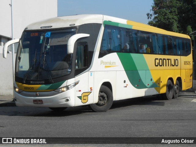 Empresa Gontijo de Transportes 18505 na cidade de Rio de Janeiro, Rio de Janeiro, Brasil, por Augusto César. Número da foto: #12673998.