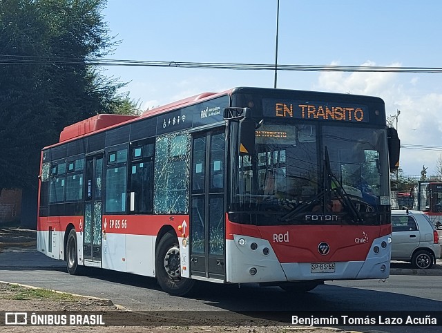 STU Santiago Transporte Urbano SPBS66 na cidade de Peñalolén, Santiago, Metropolitana de Santiago, Chile, por Benjamín Tomás Lazo Acuña. Número da foto: #12673770.
