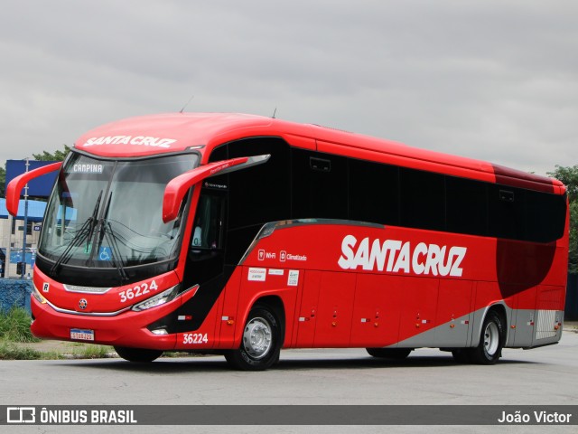 Viação Santa Cruz 36224 na cidade de São Paulo, São Paulo, Brasil, por João Victor. Número da foto: #12673291.
