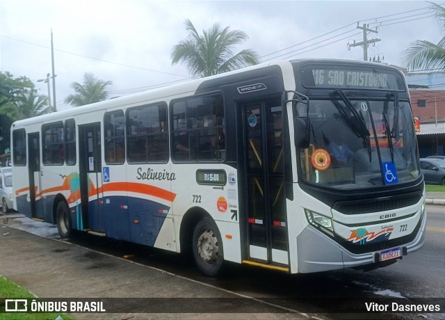 Auto Viação Salineira 722 na cidade de Cabo Frio, Rio de Janeiro, Brasil, por Vitor Dasneves. Número da foto: #12671940.